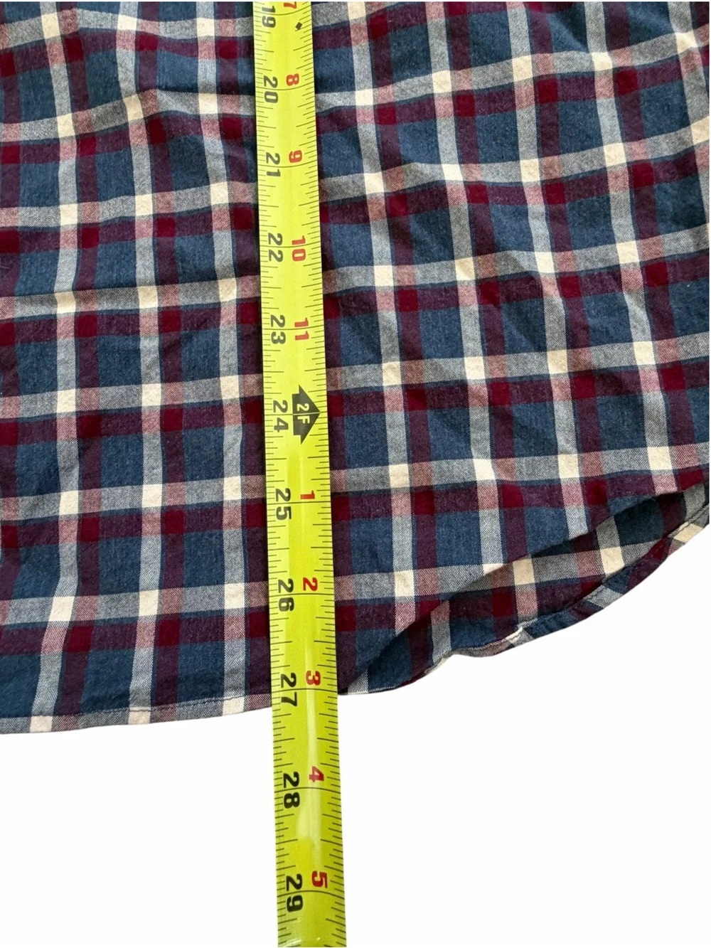 J.Crew Flex Washed Slim Untucked Plaid Long Sleeve Button Down Shirt Large
